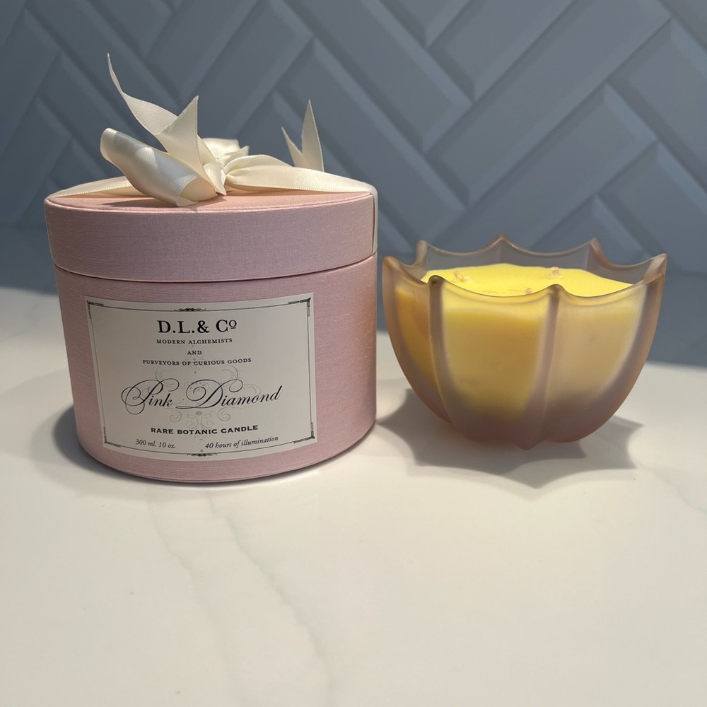 D.L. & Co. Pink Diamond Scented Candle